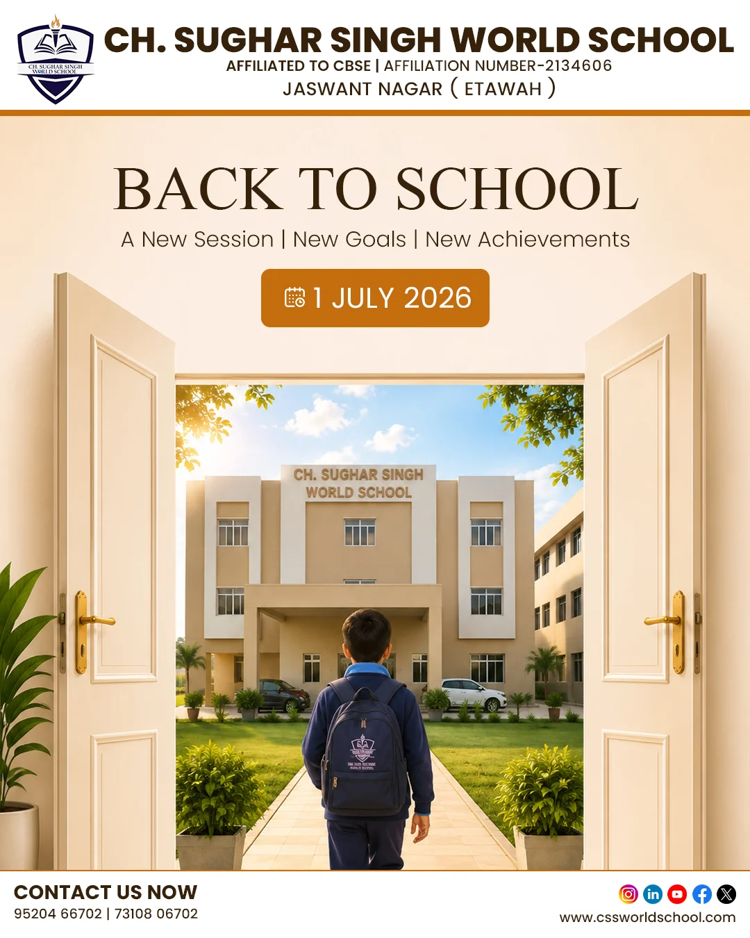 Back to school ad