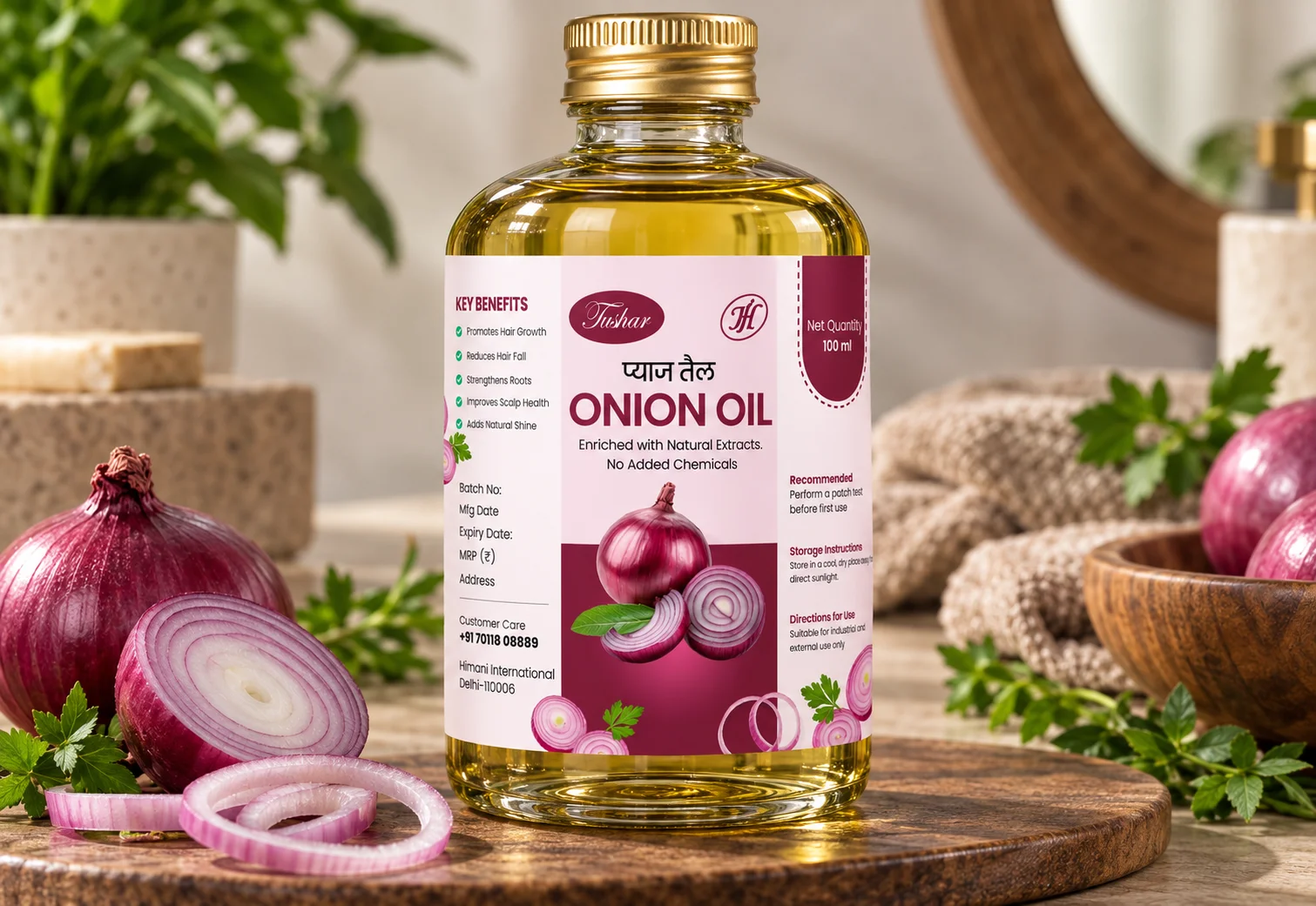 Tushar olive oil packaging mockup