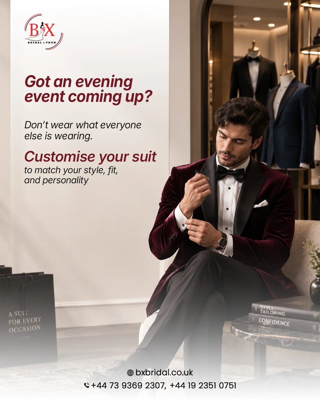 Event suit social media design
