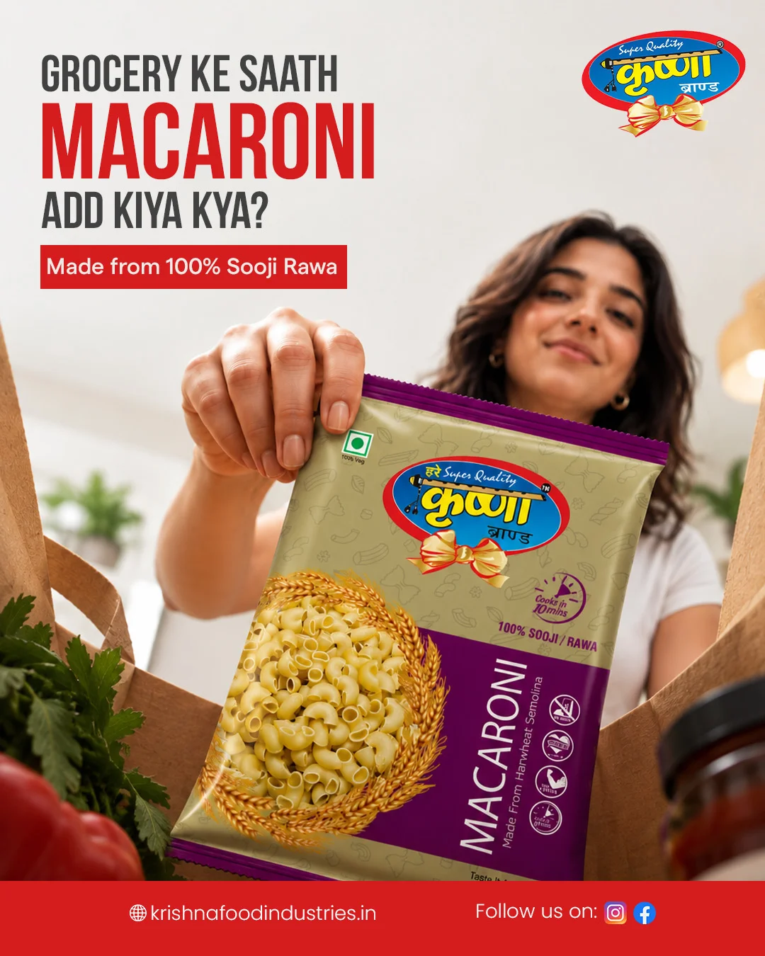 Macaroni product social media graphic