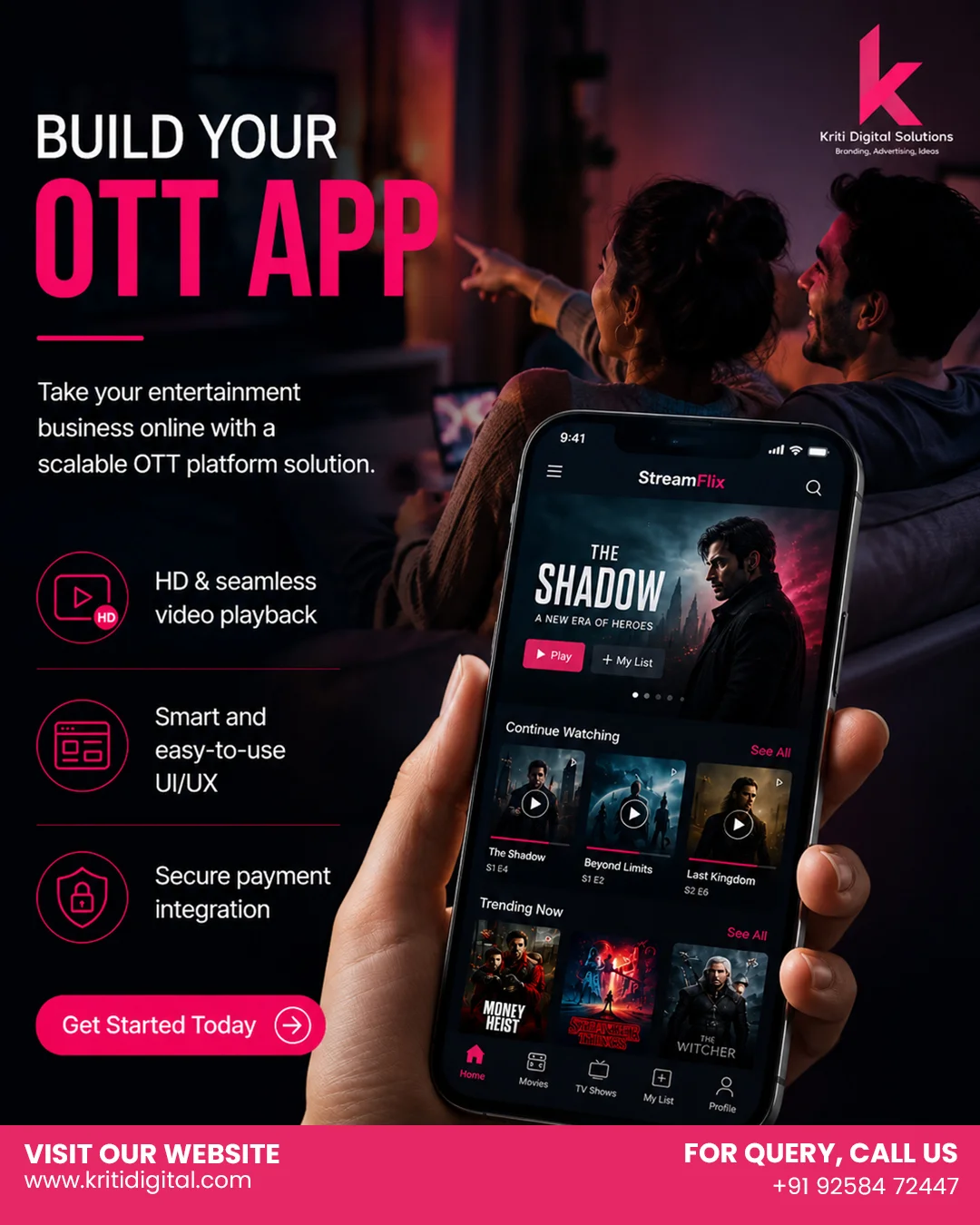 OTT campaign social media design