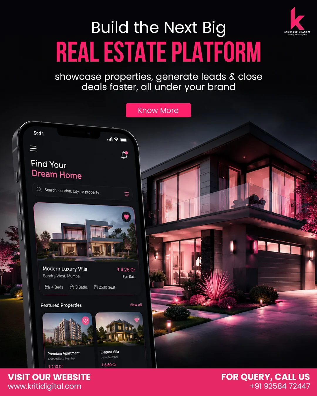 Real estate social media design